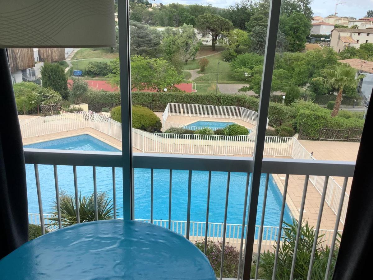Au Calme Dans Hameau Fleuri Joli Studio 3 Pers Piscine Parking Wi-Fi Vence Exterior foto