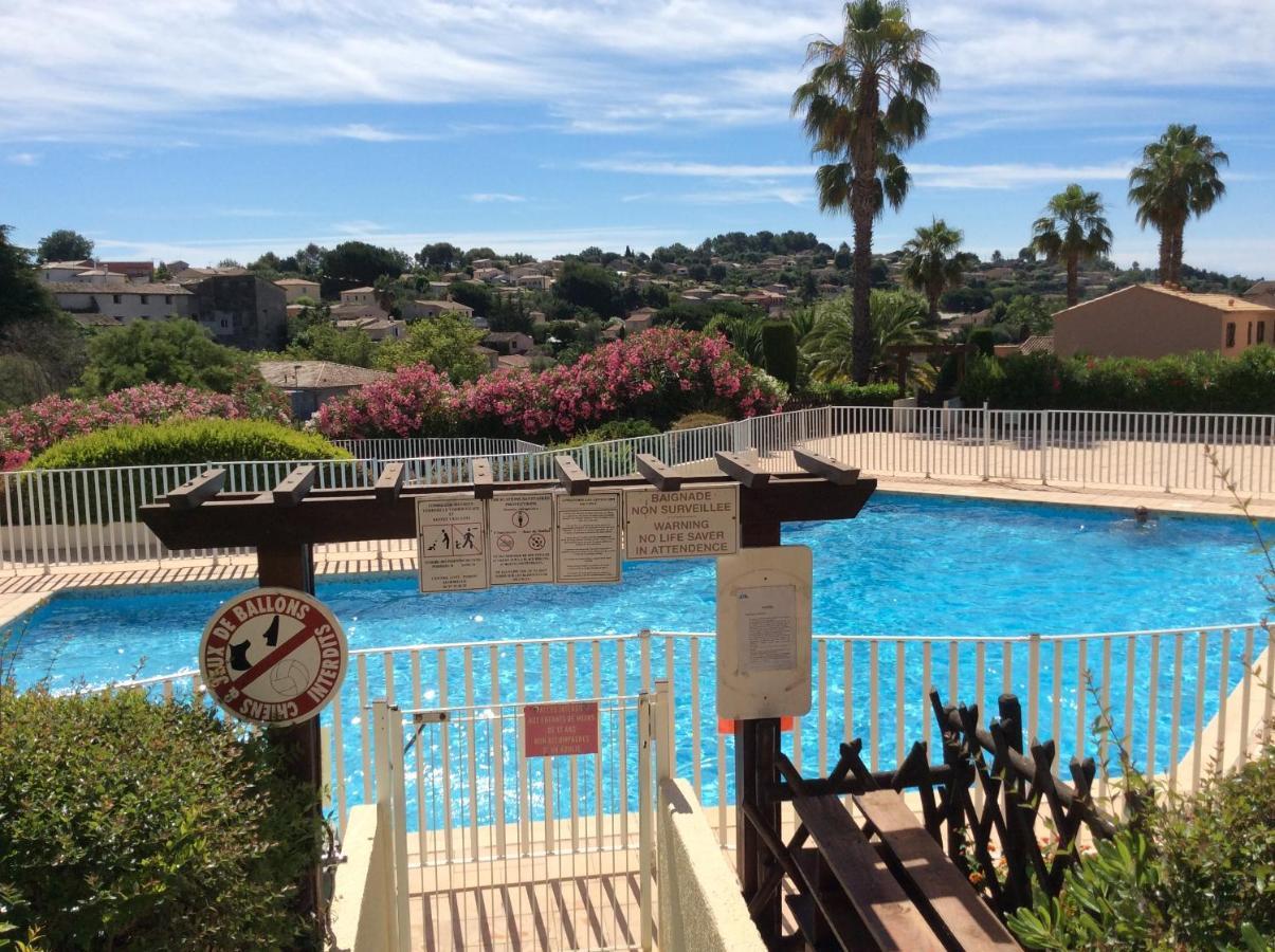 Au Calme Dans Hameau Fleuri Joli Studio 3 Pers Piscine Parking Wi-Fi Vence Exterior foto